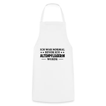 Altenpflegerin Spruch Witz Altenpflegerin Geschenk - Kochschürze - Weiß - Vorne - AI Model Male 185 dark (185cm)