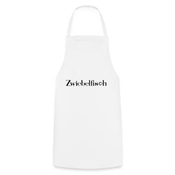 Zwiebelfisch – Typografie Buchstabe Schrift - Kochschürze - Weiß - Vorne - AI Model Male 185 dark (185cm)