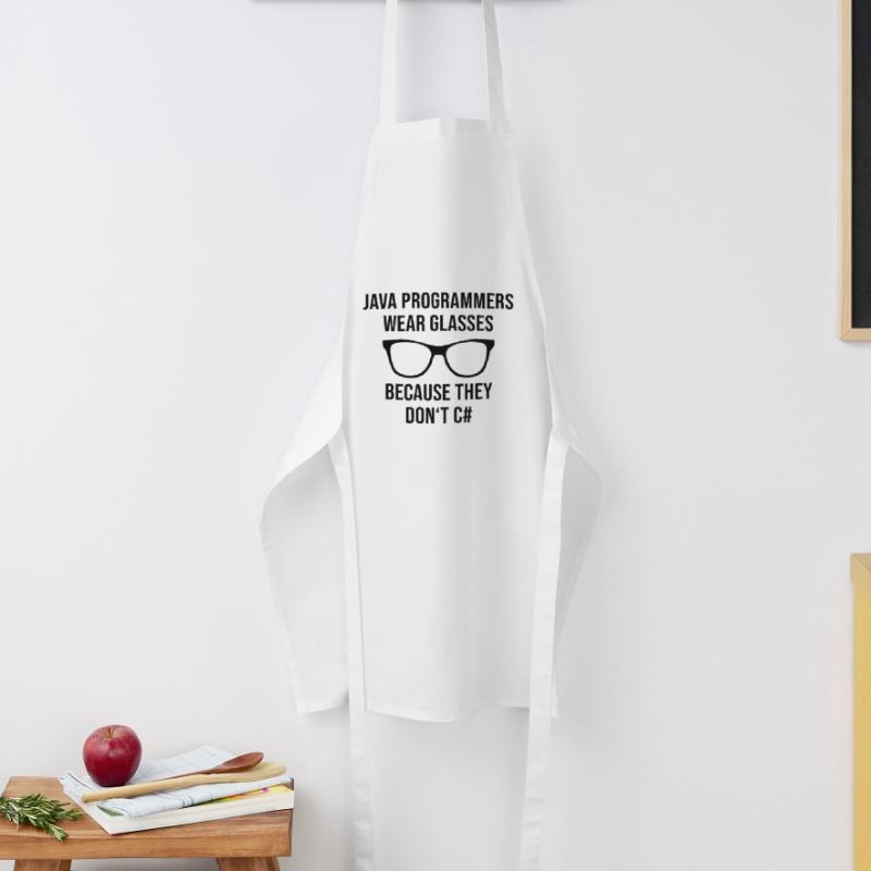 Programmeur Java Developer Glasses Tablier de cuisine