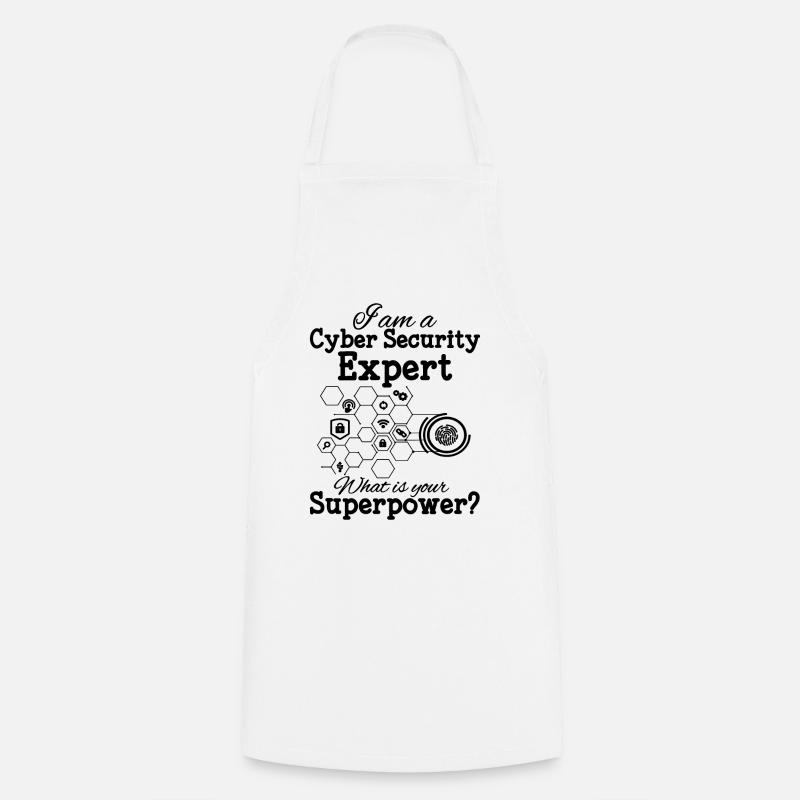 Cyber Security Expert - Cooking Apron - white