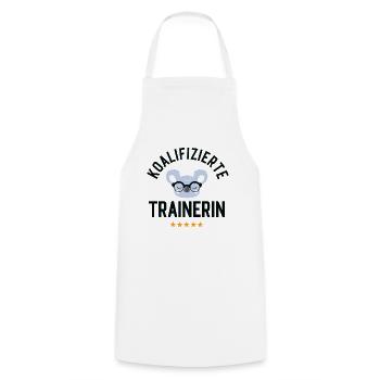 Koalifizierte Trainerin Geschenk Lustig - Kochschürze - Weiß - Vorne - AI Model Male 185 dark (185cm)