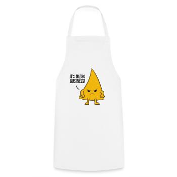 Seine Nacho Business Lustige Nachos Lustige Nacho - Kochschürze - Weiß - Vorne - AI Model Male 185 dark (185cm)
