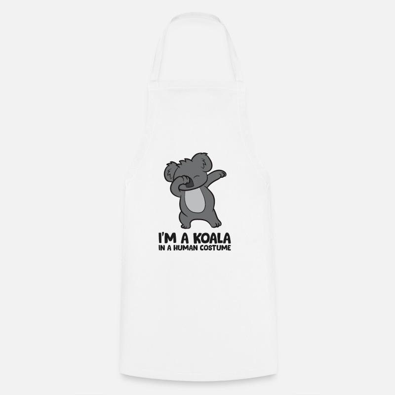 Ich bin ein Koala in einem menschlichen Kostüm - Kochschürze - Weiß