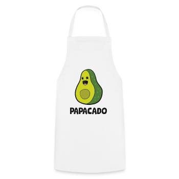 Avocado Papa Avocado Dad Avocado Papacado - Cooking Apron - white - Front - AI Model Male 185 dark (185cm)