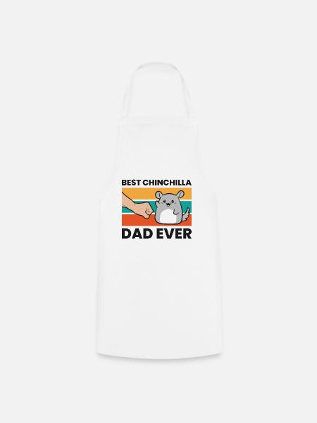 Bester Chinchilla-Dad aller Zeiten - Kochschürze - Weiß