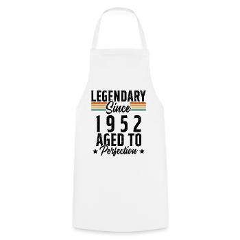 Legendary since 1952 Gift - Cooking Apron - white - Front - AI Model Male 185 dark (185cm)