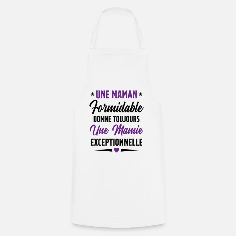 Grand-Mère - Une Mamie Exceptionnelle - Tablier de cuisine - blanc