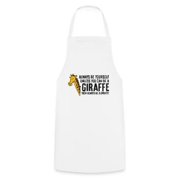Soyez toujours vous-même, sauf si vous pouvez être une girafe - Tablier de cuisine - blanc - Devant - AI Model Male 185 dark (185cm)