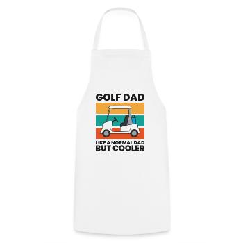 Golf Dad Like A Normal Dad But Cooler Funny Golf - Cooking Apron - white - Front - AI Model Male 185 dark (185cm)