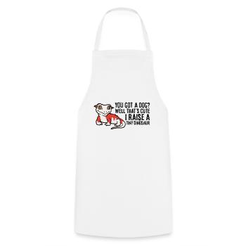 Crested Gecko Owner Crested Gecko Pet Crested - Cooking Apron - white - Front - AI Model Male 185 dark (185cm)