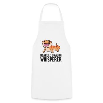 Bearded Dragon Whisperer Reptile Bearded Dragon - Cooking Apron - white - Front - AI Model Male 185 dark (185cm)