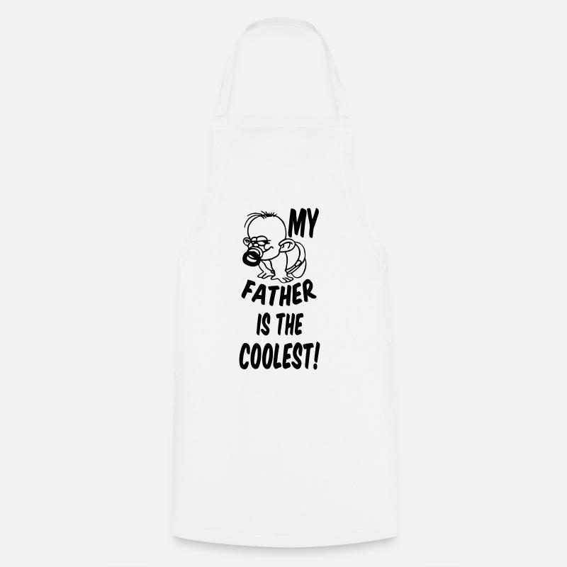 Coolest Father - Cooking Apron - white