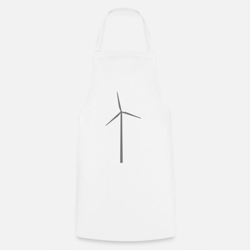 Éolienne Éolienne Éolienne - Tablier de cuisine - blanc
