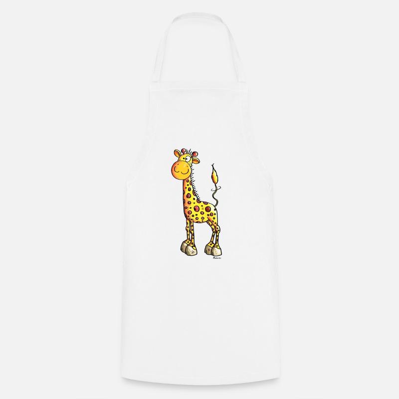 Süße Giraffe - Giraffen - Kochschürze - Weiß