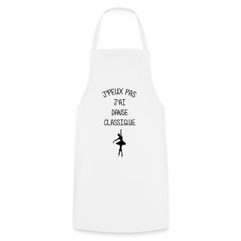 Danse Classique Danse Danseur Danseuse Musique - Tablier de cuisine - blanc - Devant - AI Model Male 185 dark (185cm)