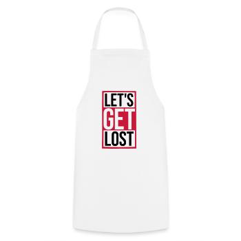 Travel Get Lost - Cooking Apron - white - Front - AI Model Male 185 dark (185cm)