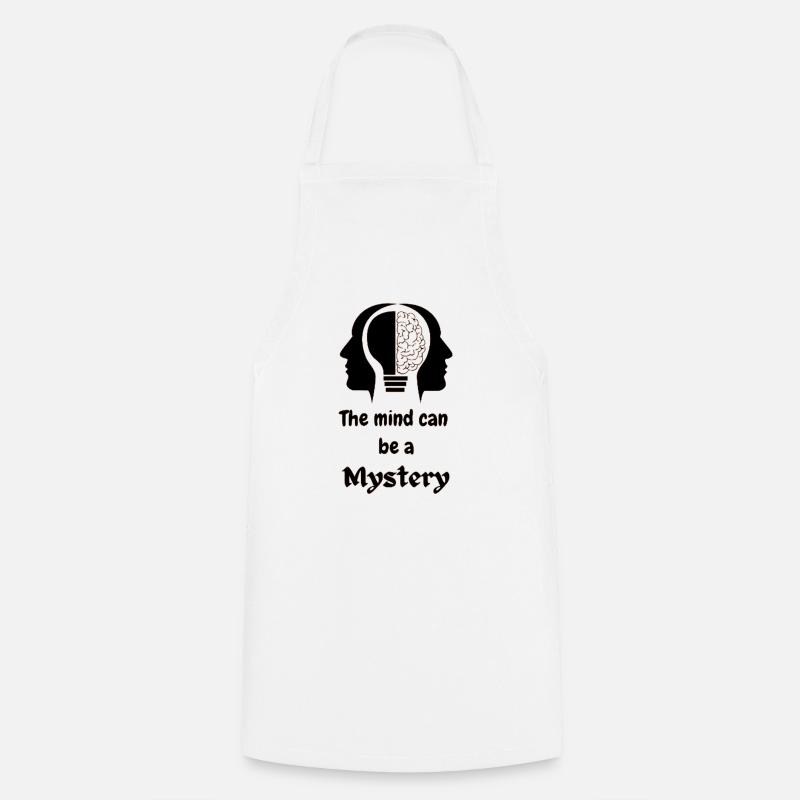 The mind can be a mystery - Cooking Apron - white