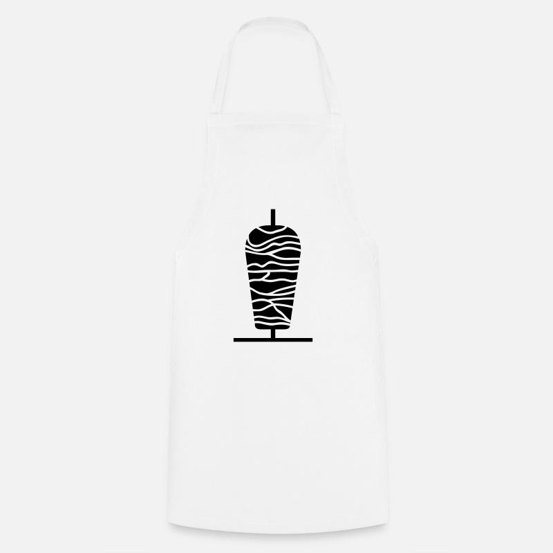 Brochette de kebab - Tablier de cuisine - blanc