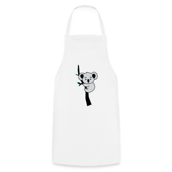 Koala Ours Bande Dessinée Arbre - Tablier de cuisine - blanc - Devant - AI Model Male 185 dark (185cm)