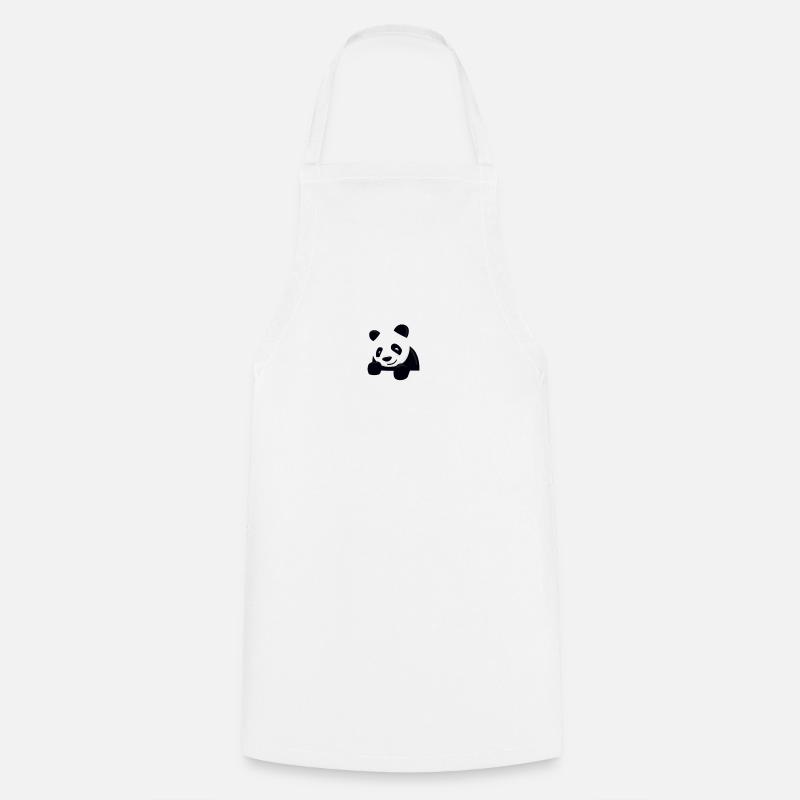 Panda in der Tasche Geschenk - Kochschürze - Weiß