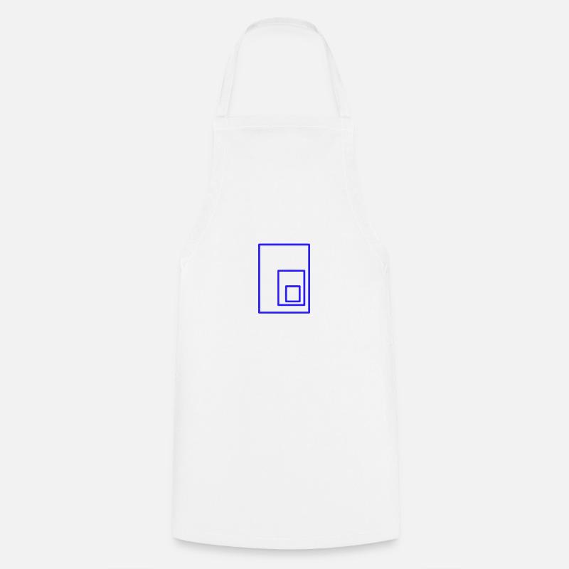 rectangles - Cooking Apron - white