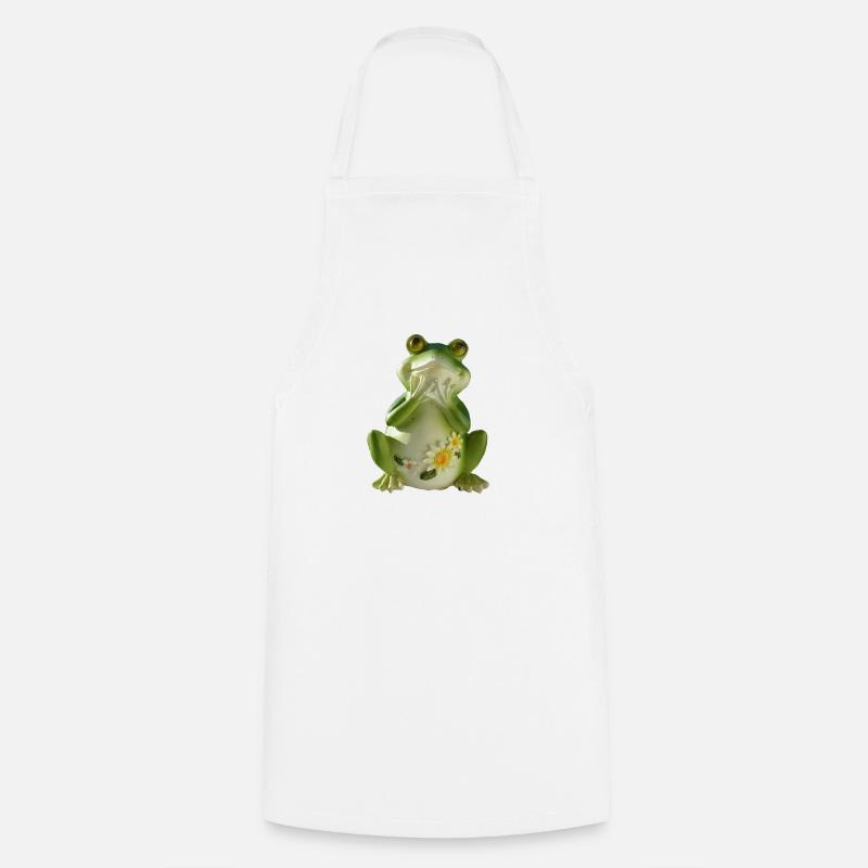 crazy frog - Cooking Apron - white