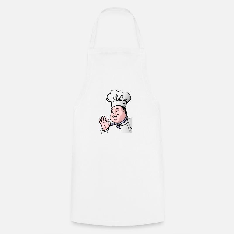 Chef de cuisine - Tablier de cuisine - blanc