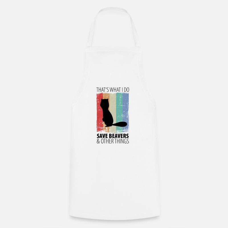 Castor - Tablier de cuisine - blanc