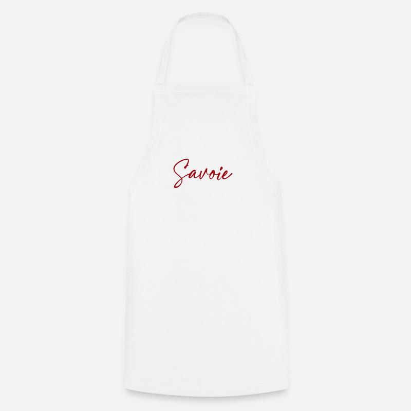Savoie typography - Cooking Apron - white