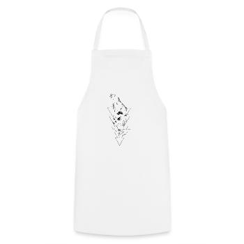 Trio nature - Cooking Apron - white - Front - AI Model Male 185 dark (185cm)