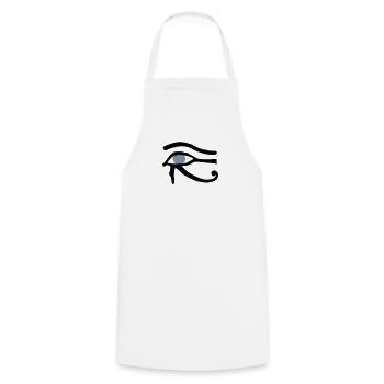 Eye of Horus - Cooking Apron - white - Front - AI Model Male 185 dark (185cm)