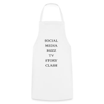 SOCIAL MEDIA - Tablier de cuisine - blanc - Devant - AI Model Male 185 dark (185cm)