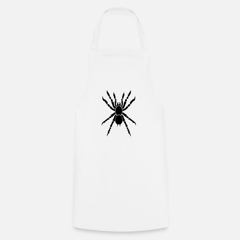 araigne mygale tribal1 - Tablier de cuisine - blanc