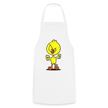 Puissance des poussins - Tablier de cuisine - blanc - Devant - AI Model Male 185 dark (185cm)