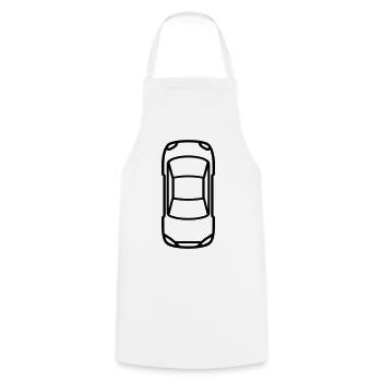 Voiture - Tablier de cuisine - blanc - Devant - AI Model Male 185 dark (185cm)
