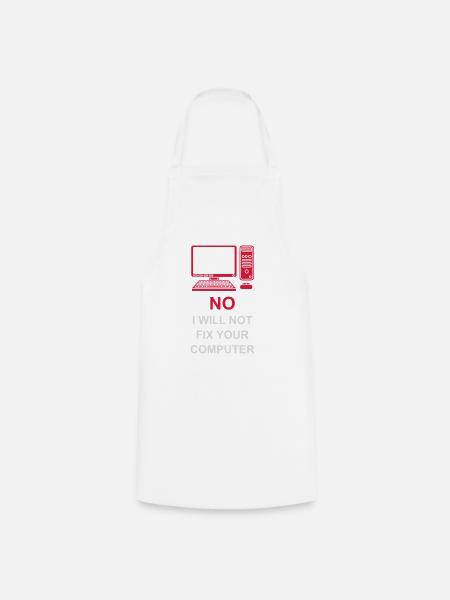 not fix your computer - Kochschürze - Weiß