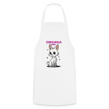CHIHUAHUA MAMA - Kochschürze - Weiß - Vorne - AI Model Male 185 dark (185cm)