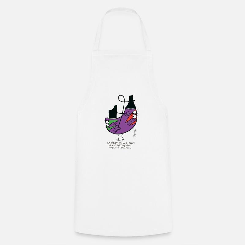 Battu par soi même - Tablier de cuisine - blanc