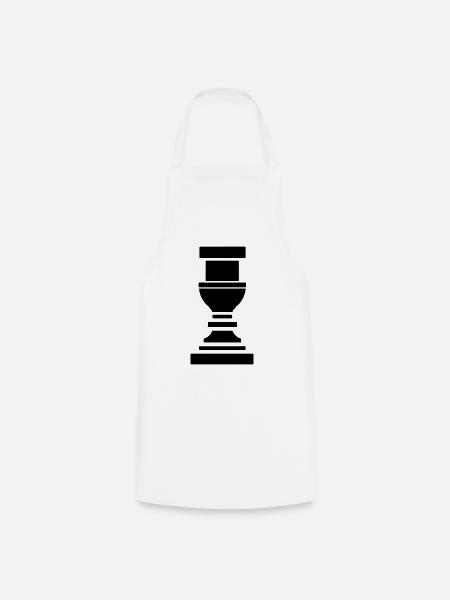 Griechische Säule - Kochschürze - Weiß