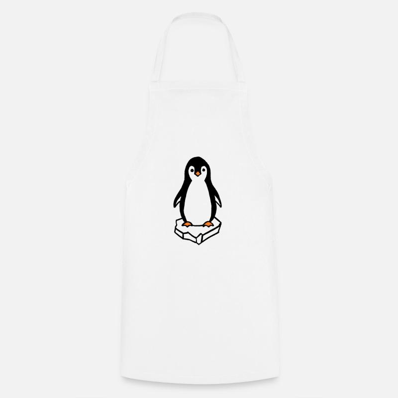 penguin - Cooking Apron - white