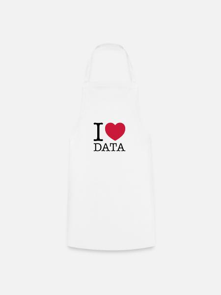 I Love Data - Engineer - Kochschürze - Weiß