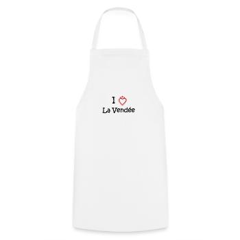 i love la vendee - Tablier de cuisine - blanc - Devant - AI Model Male 185 dark (185cm)