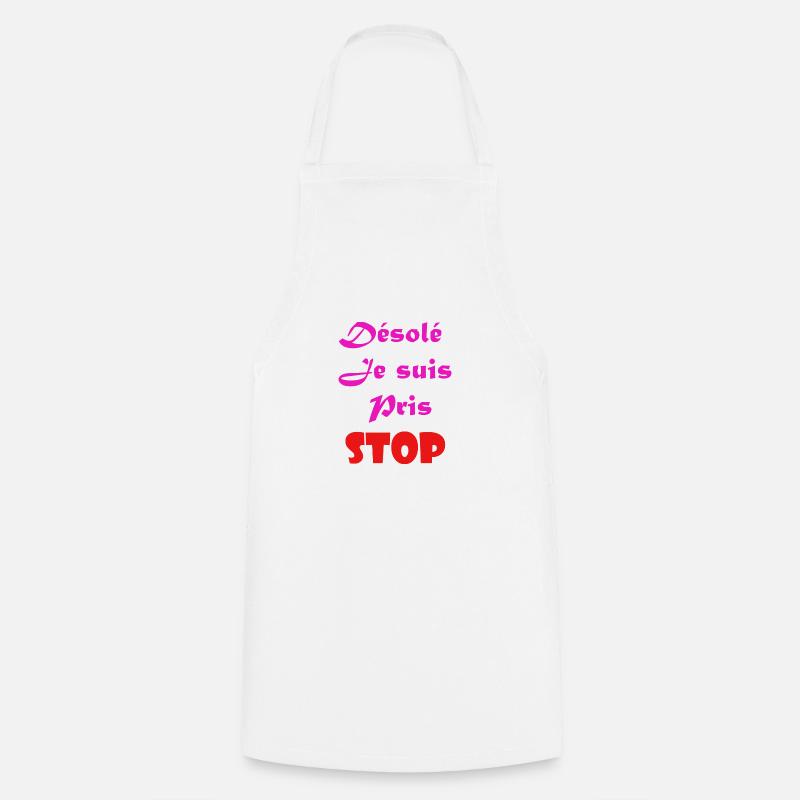 Amour - Tablier de cuisine - blanc