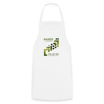 Maurer Hochbau Steinmetz - Tablier de cuisine - blanc - Devant - AI Model Male 185 dark (185cm)