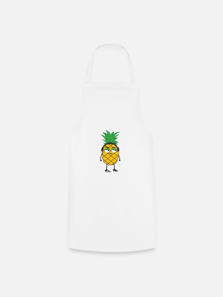 CDMO Pineapple - Kochschürze - Weiß