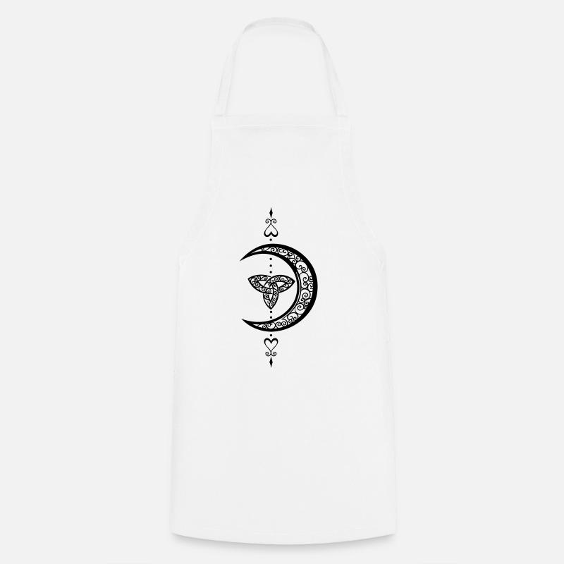 Mond Celtic Trinity Lune - Tablier de cuisine - blanc