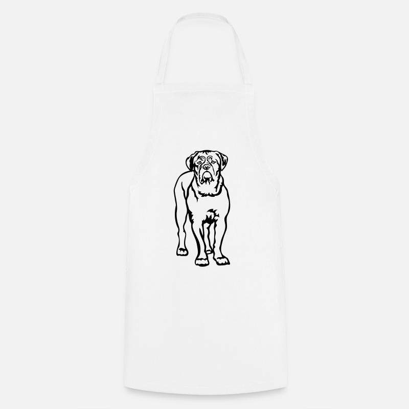 Dogue de Bordeaux - Tablier de cuisine - blanc