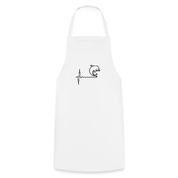 Awaiting design data - Cooking Apron - white - Front - AI Model Male 185 dark (185cm)
