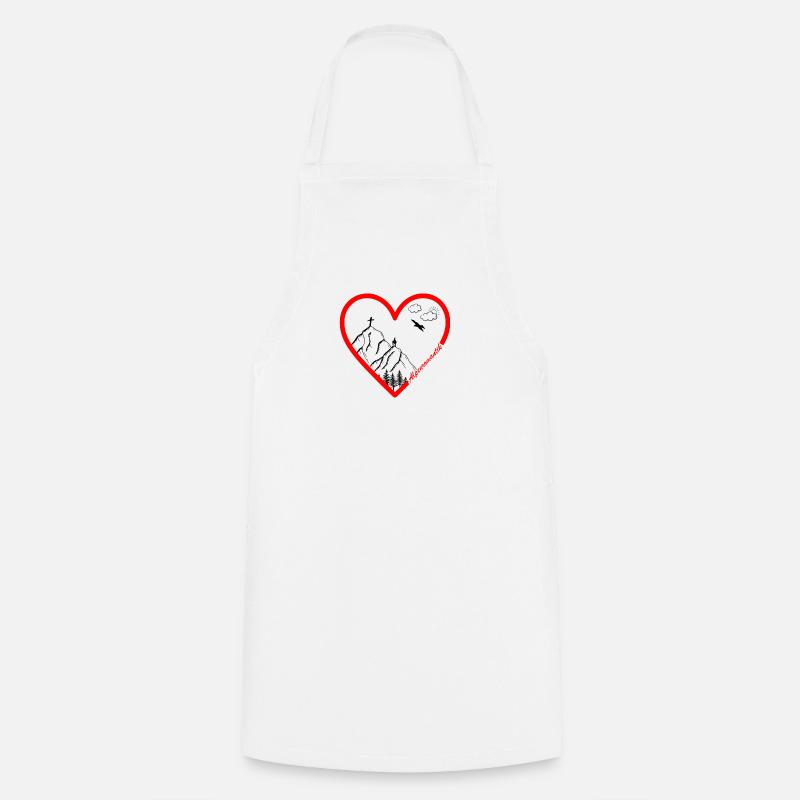 Romantisme alpin - Tablier de cuisine - blanc