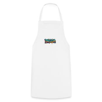 Digga Graffiti Neon Burst - Cooking Apron - white - Front - AI Model Male 185 dark (185cm)